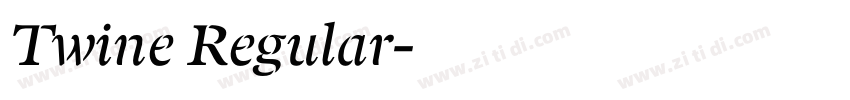 Twine Regular字体转换
